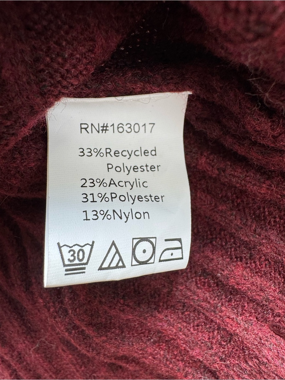 NWT Princess Polly Burgundy Ribbed Collared Sweater Top | Y2K Coquette - Picture 10 of 11